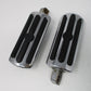 GENUINE HARLEY DAVIDSON CHROME & RUBBER BAR & SHIELD OVERSIZED FOOTPEGS 50500-03