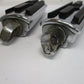GENUINE HARLEY DAVIDSON CHROME & RUBBER BAR & SHIELD OVERSIZED FOOTPEGS 50500-03