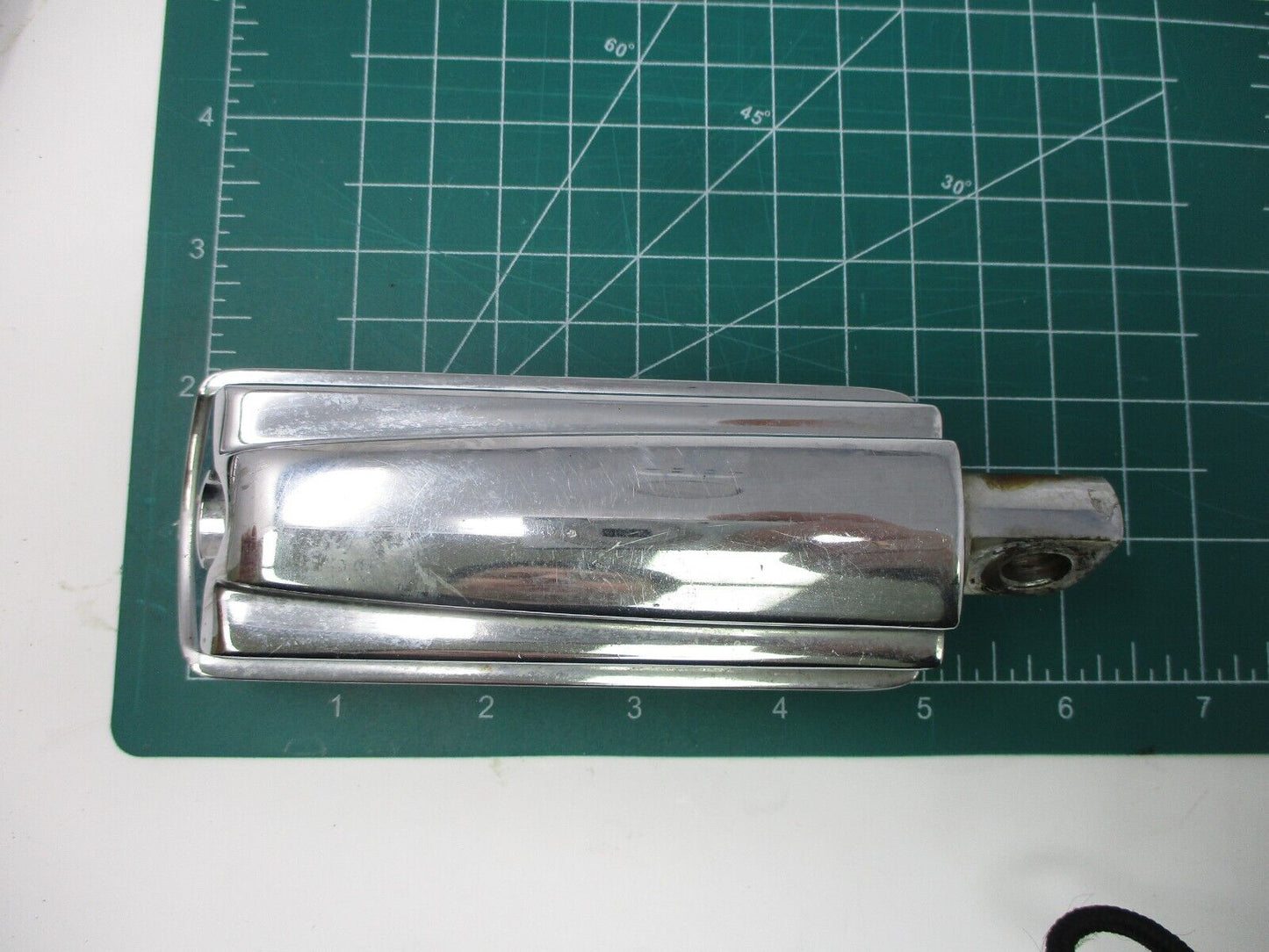 GENUINE HARLEY DAVIDSON CHROME & RUBBER BAR & SHIELD OVERSIZED FOOTPEGS 50500-03