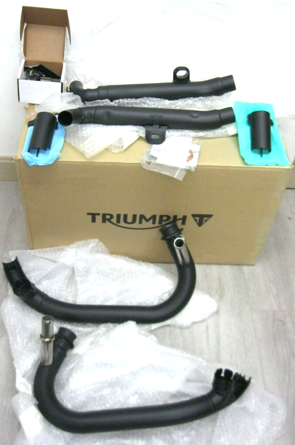 Triumph OEM 17-20 Thruxton/Bonneville Black Exhaust Headers (PAIR) A9600650