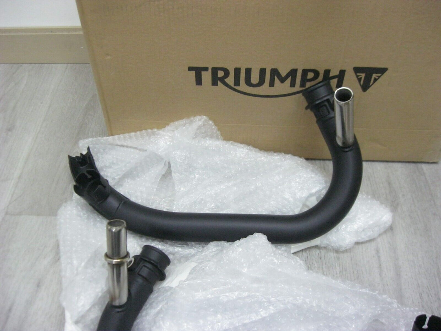Triumph OEM 17-20 Thruxton/Bonneville Black Exhaust Headers (PAIR) A9600650