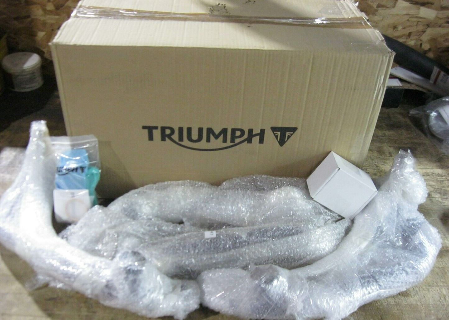 Triumph OEM 17-20 Thruxton/Bonneville Black Exhaust Headers (PAIR) A9600650