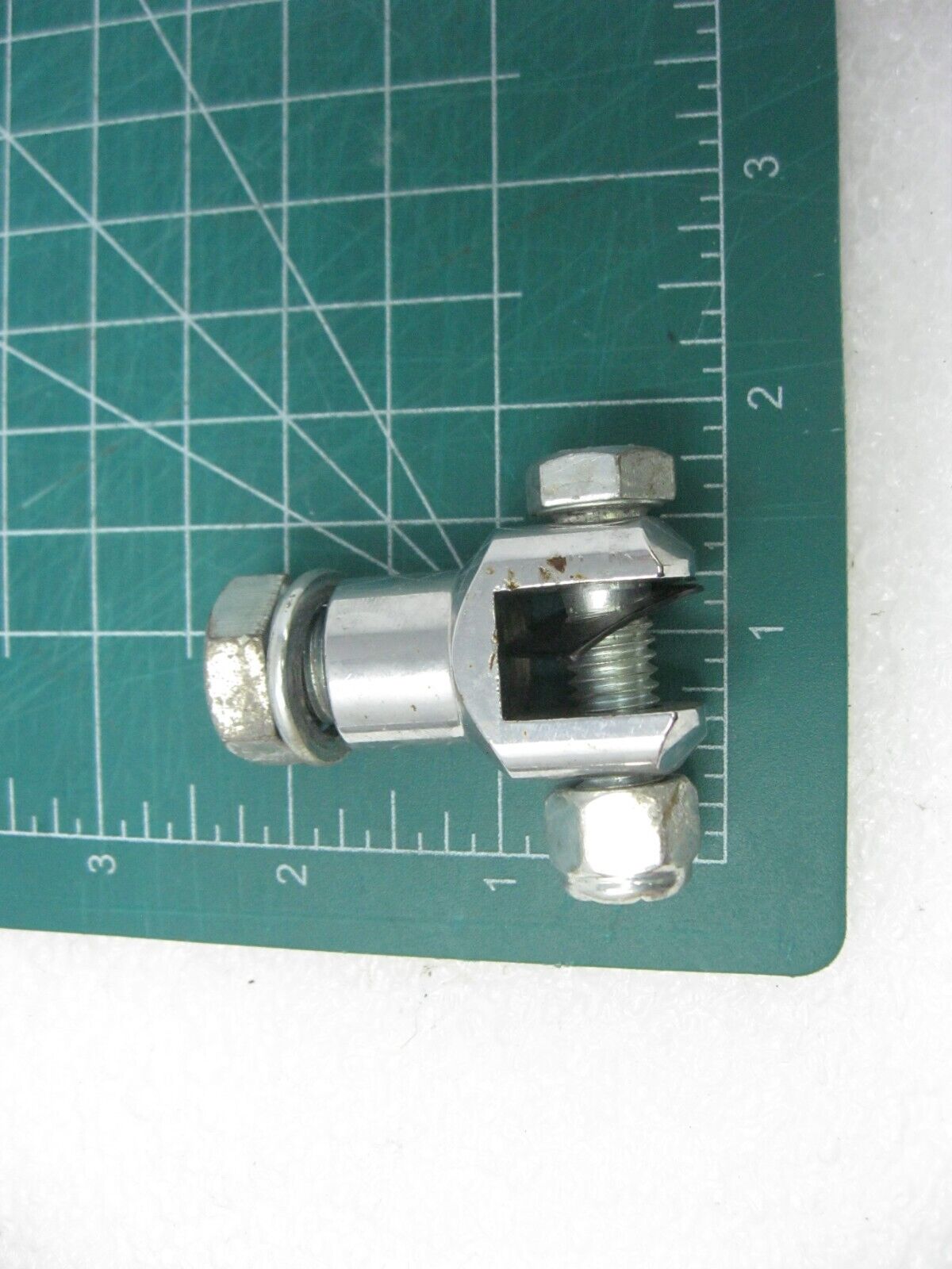 Footpeg Mount Yoke Chrome fits Harley Davidson USED (SINGLE UNIT)