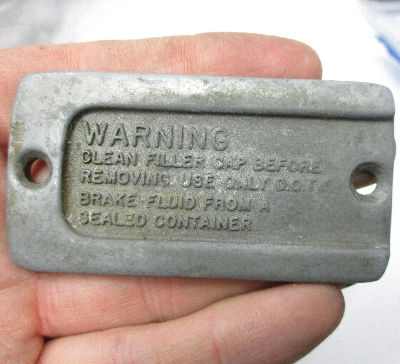 like vintage Harley Davidson Rear Brake Master Cylinder Cover