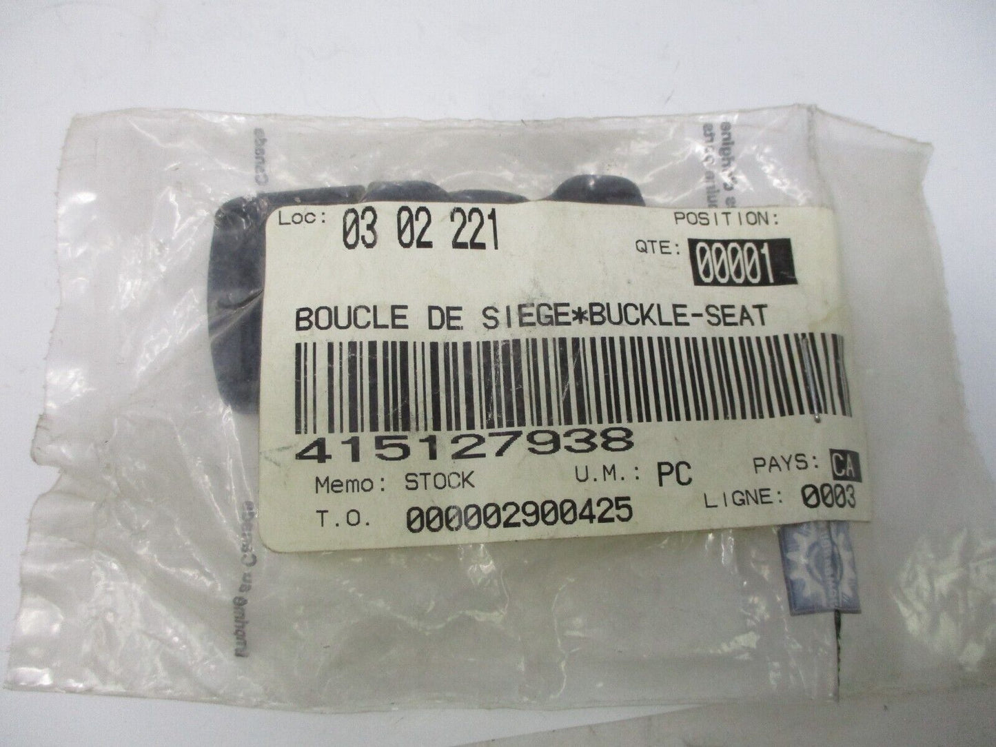 Ski-do 415127938 Boucle DE Siege Buckle Seat