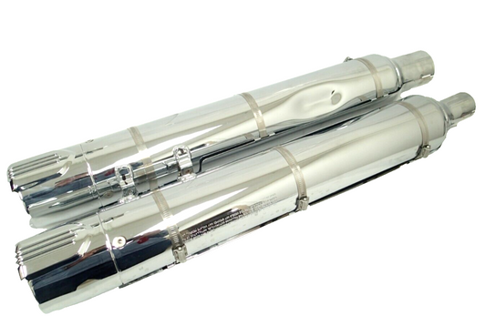 Harley-Davidson CVO 18-20 CVO Chrome Mufflers 64900731/2 & End Caps 65100162