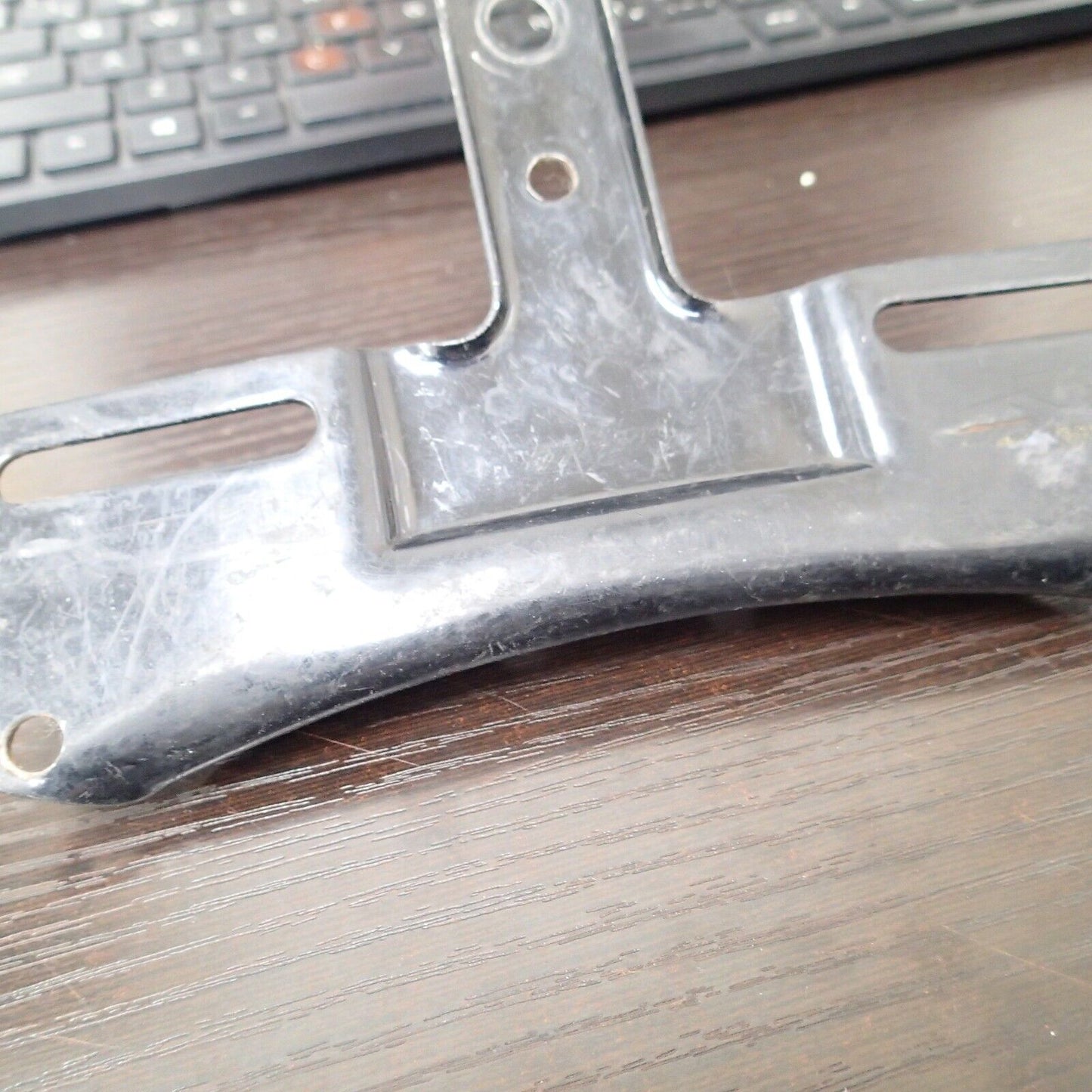 59984-73 Harley OEM 83-20 Softail Dyna Black License Plate Mount Bracket Holder