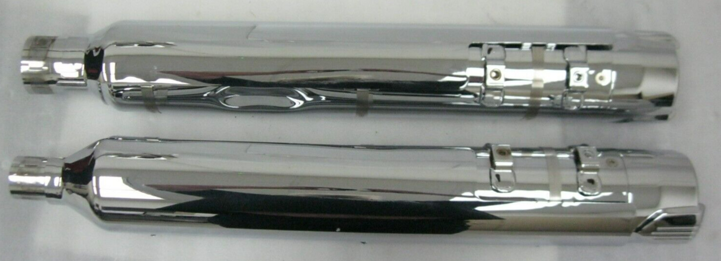 Harley-Davidson CVO 18-20 CVO Chrome Mufflers 64900731/2 & End Caps 65100162