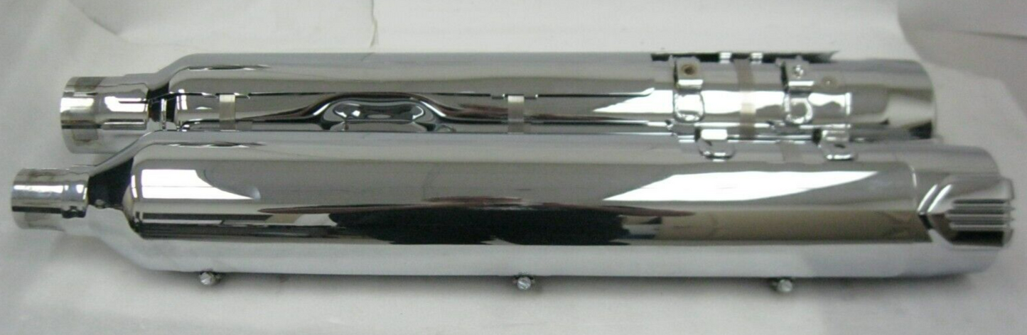 Harley-Davidson CVO 18-20 CVO Chrome Mufflers 64900731/2 & End Caps 65100162