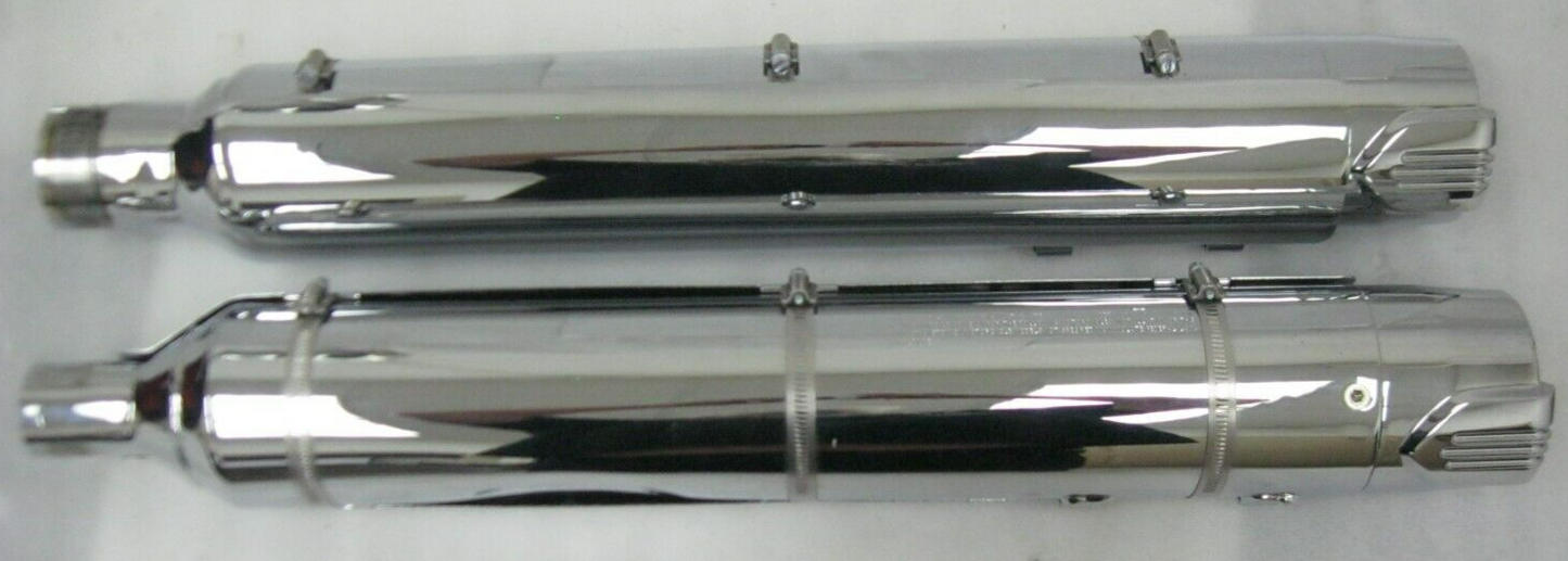Harley-Davidson CVO 18-20 CVO Chrome Mufflers 64900731/2 & End Caps 65100162