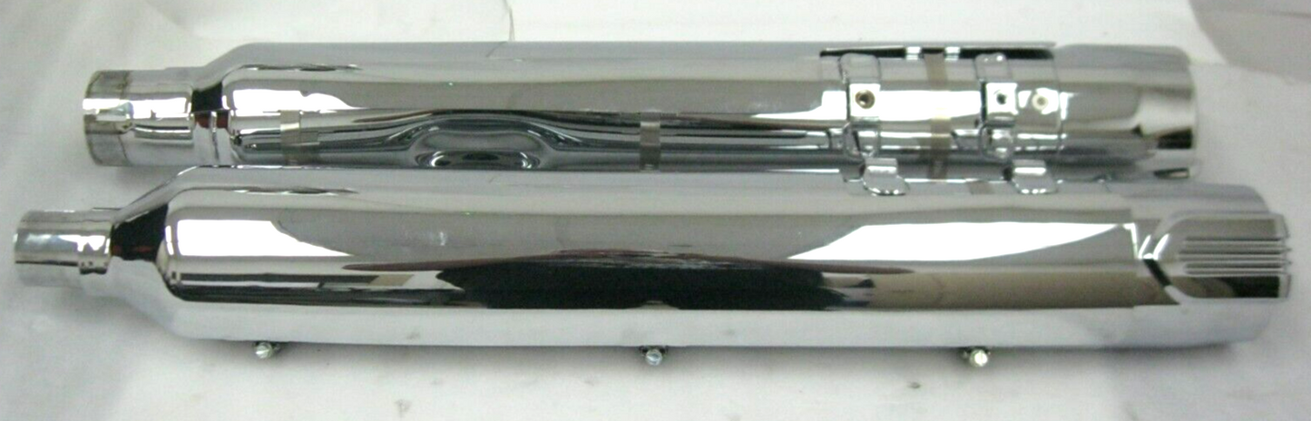 Harley-Davidson CVO 18-20 CVO Chrome Mufflers 64900731/2 & End Caps 65100162