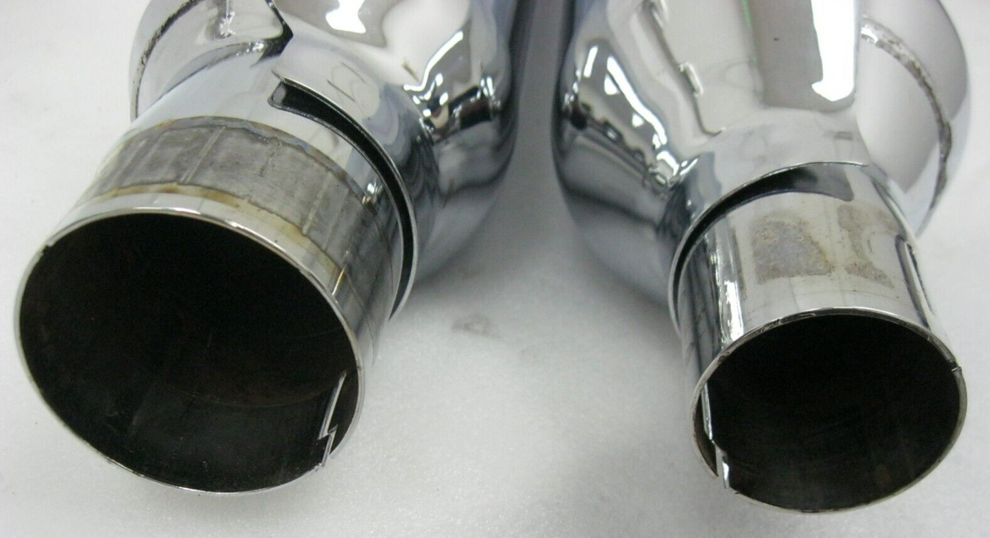 Harley-Davidson CVO 18-20 CVO Chrome Mufflers 64900731/2 & End Caps 65100162