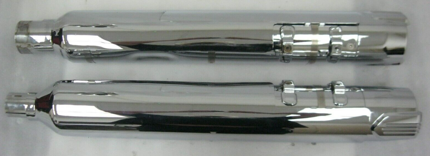 Harley-Davidson CVO 18-20 CVO Chrome Mufflers 64900731/2 & End Caps 65100162