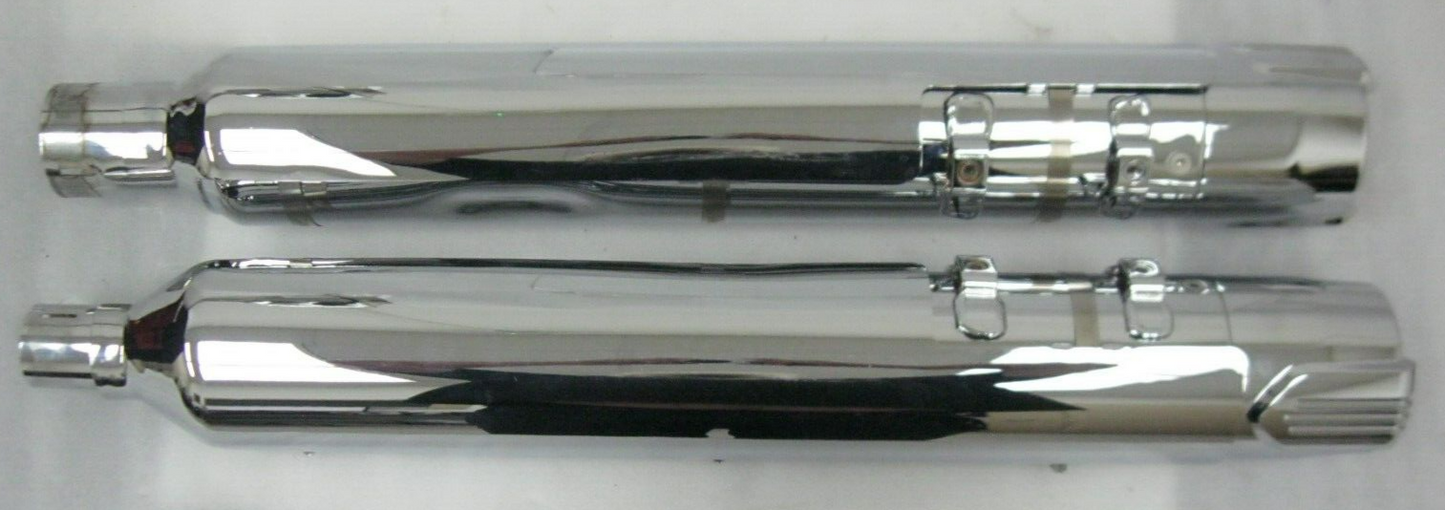 Harley-Davidson CVO 18-20 CVO Chrome Mufflers 64900731/2 & End Caps 65100162