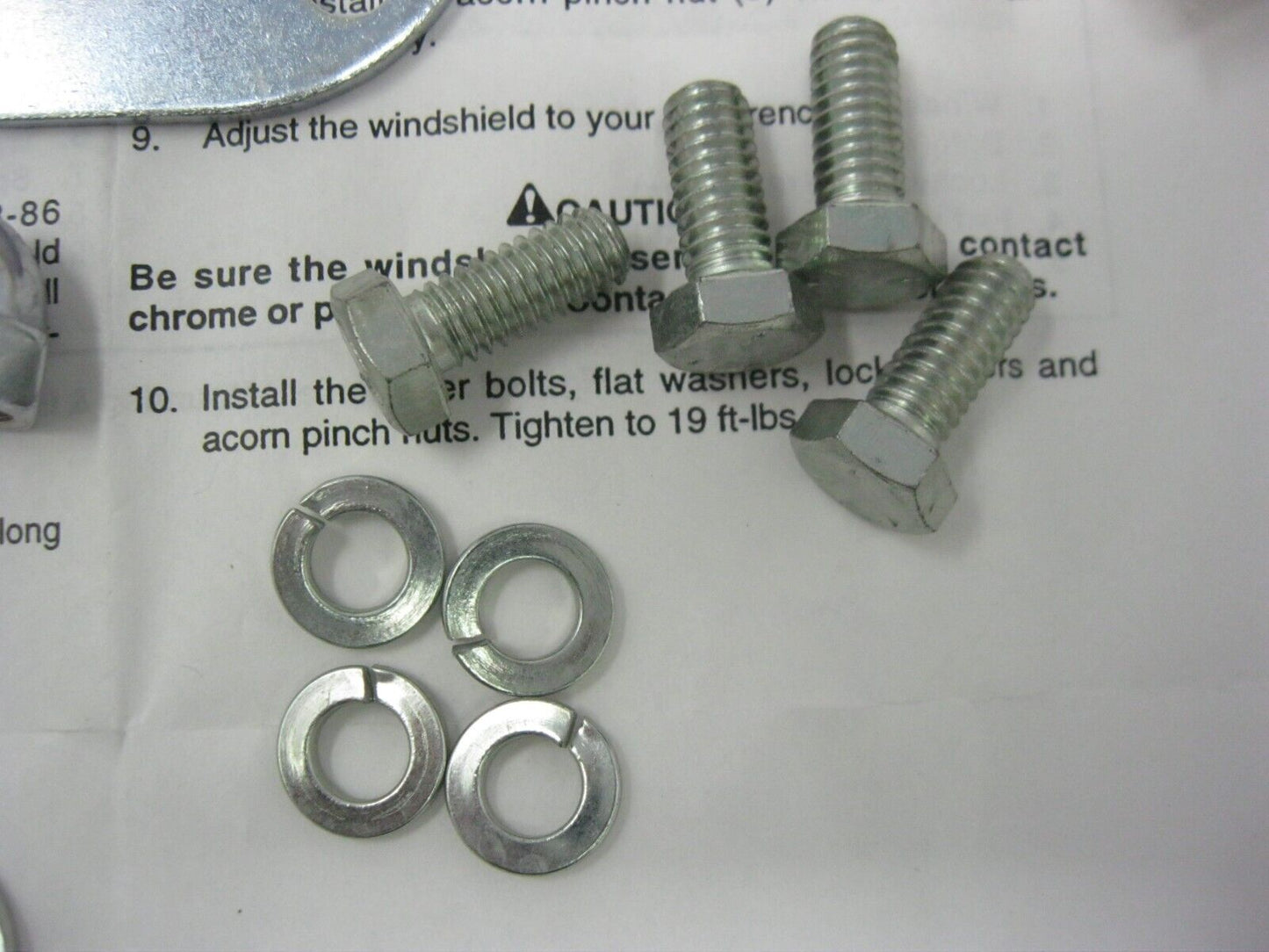 Harley-Davidson OEM Fatboy Windshield Bracket Kit (Bag Opened) 58155-90