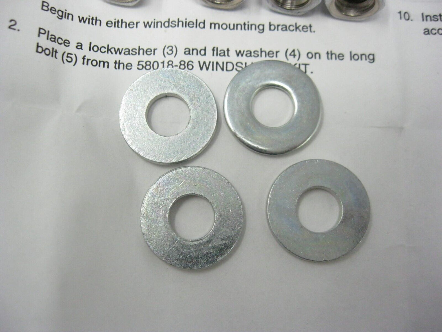 Harley-Davidson OEM Fatboy Windshield Bracket Kit (Bag Opened) 58155-90