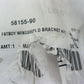 Harley-Davidson OEM Fatboy Windshield Bracket Kit (Bag Opened) 58155-90