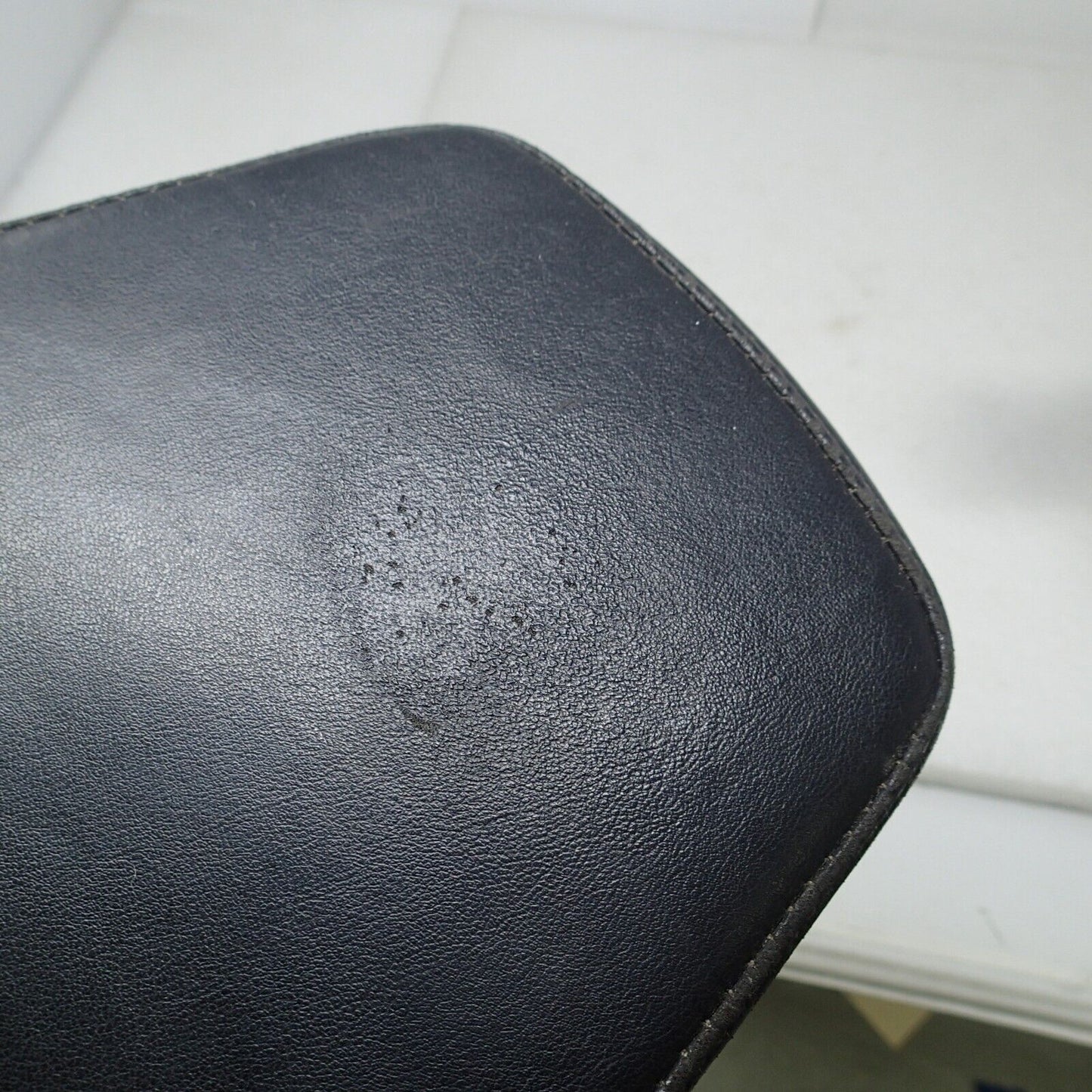 Chrome Backrest Sissy Bar With Leather Pad For Harley Softail Flstc Flstf Flstn