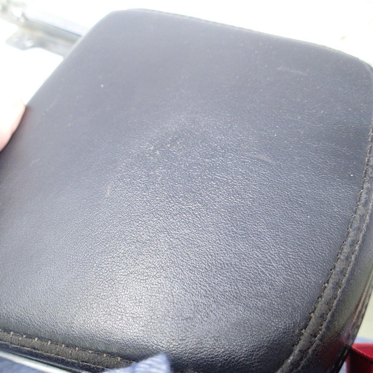 Chrome Backrest Sissy Bar With Leather Pad For Harley Softail Flstc Flstf Flstn