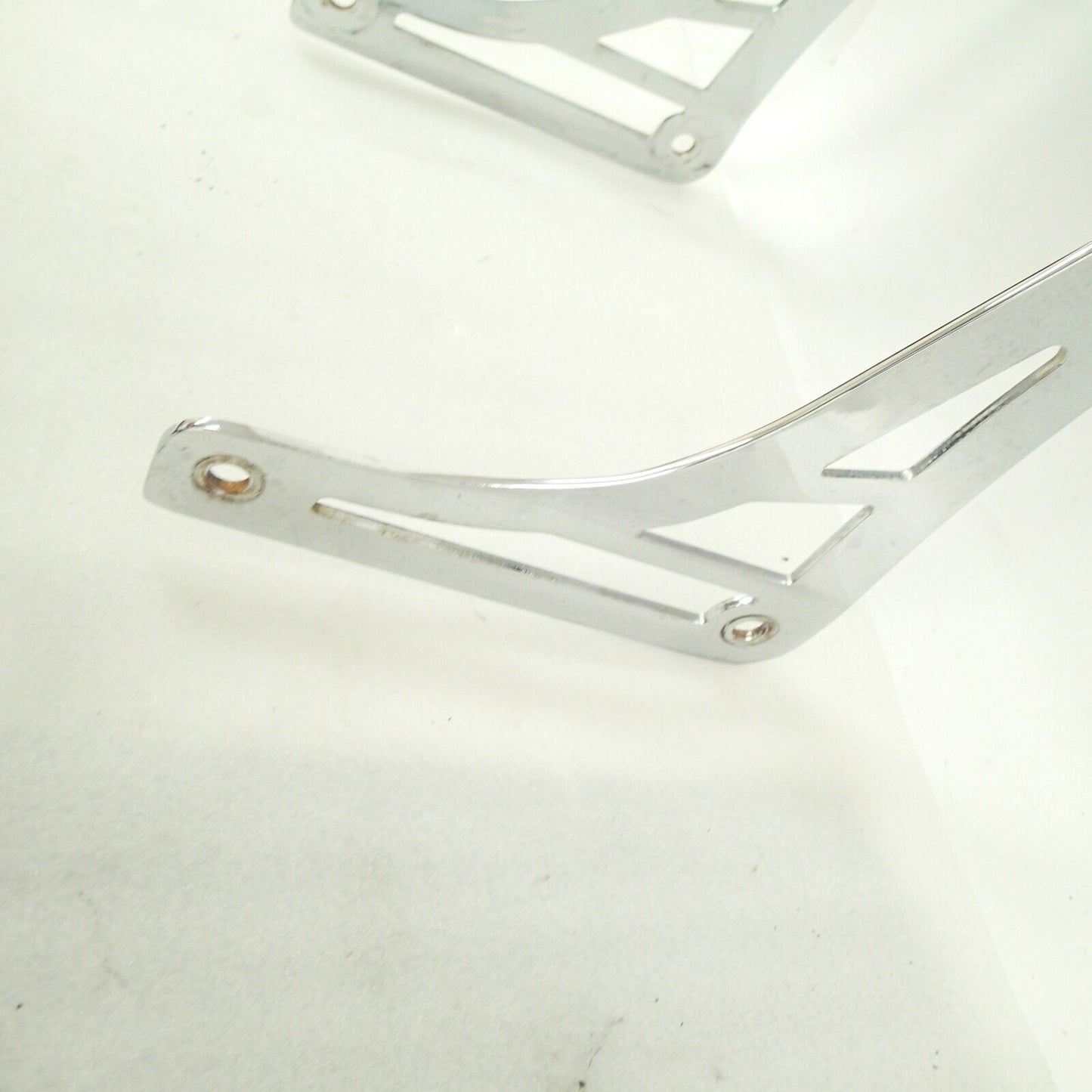 Chrome Backrest Sissy Bar With Leather Pad For Harley Softail Flstc Flstf Flstn