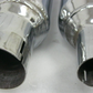 Harley-Davidson 21 & Later M8 CVO Chrome Mufflers 64900731A/32 & Caps 65100170