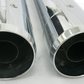 Harley-Davidson 21 & Later M8 CVO Chrome Mufflers 64900731A/32 & Caps 65100170