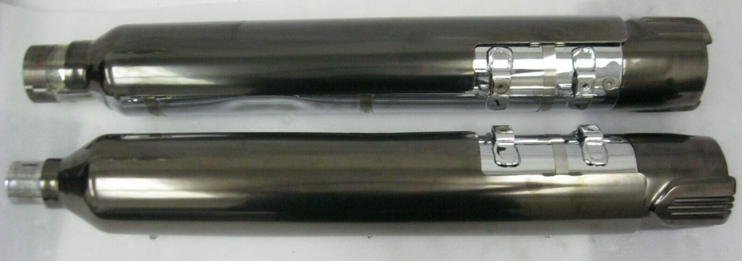Harley-Davidson CVO 18-20 CVO Chrome Mufflers 64900731/2 & End Caps 65100146