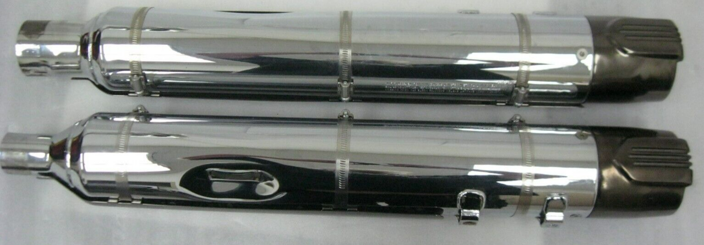 Harley-Davidson CVO 18-20 CVO Chrome Mufflers 64900731/2 & End Caps 65100146