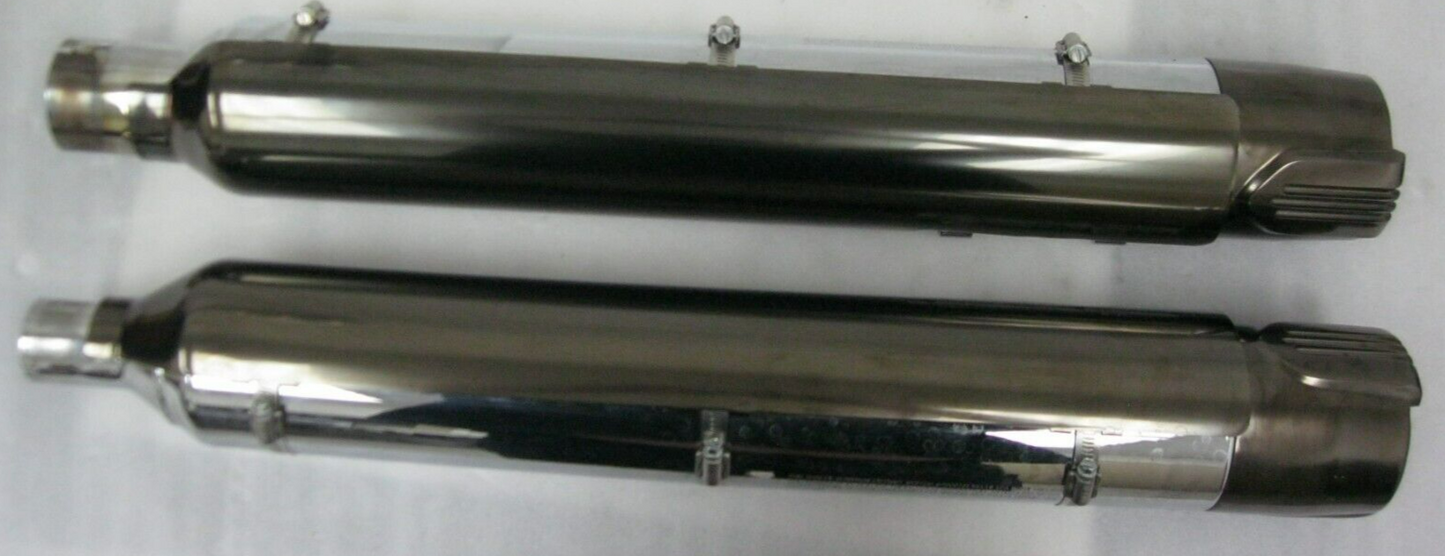 Harley-Davidson CVO 18-20 CVO Chrome Mufflers 64900731/2 & End Caps 65100146