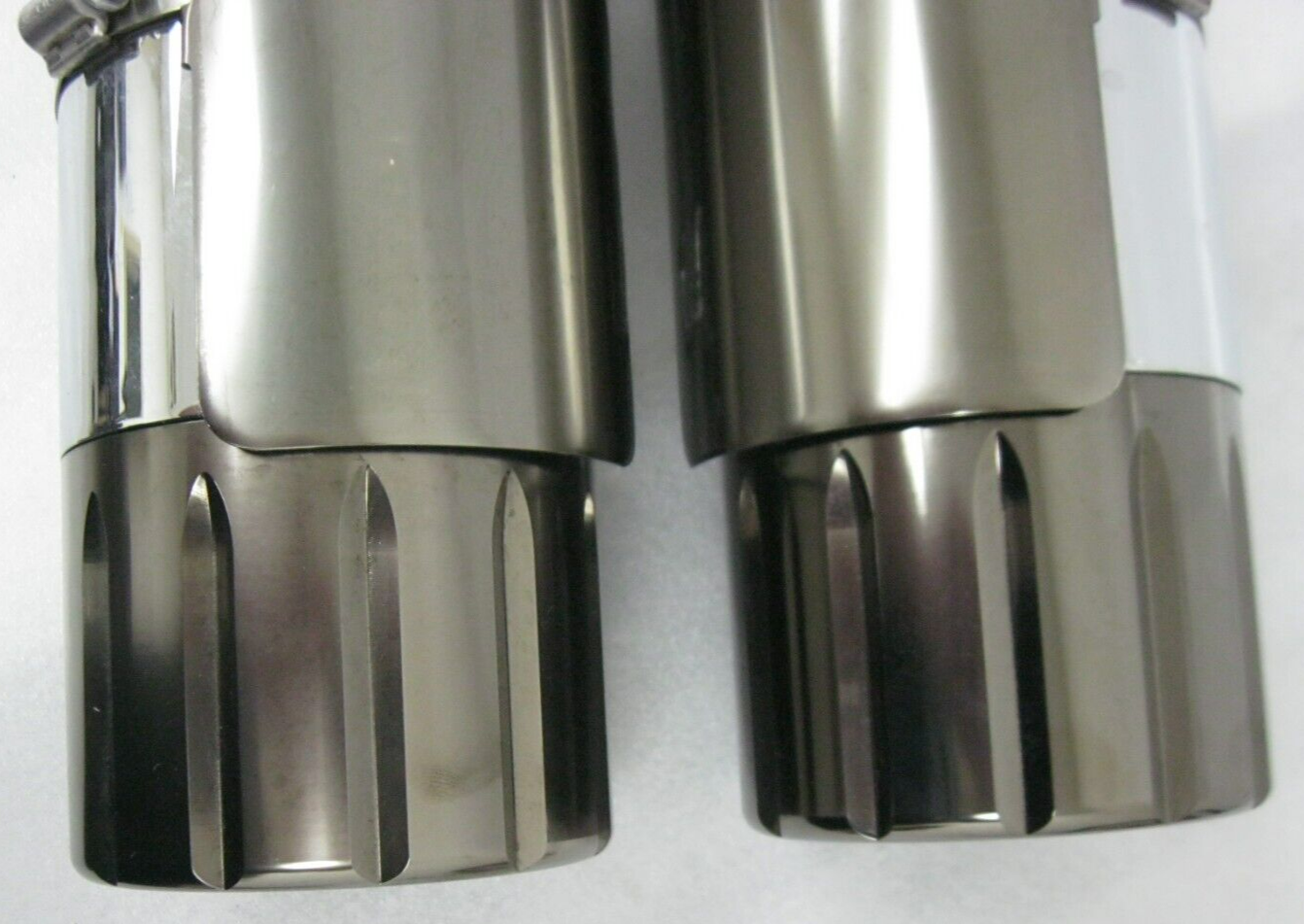 Harley-Davidson CVO M8 CVO Mufflers 64900731/2 & Smoked Satin End Caps 65100144