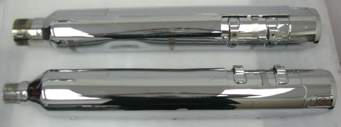 Harley-Davidson CVO 18-20 CVO Chrome Mufflers 64900731/2 & End Caps 65100170