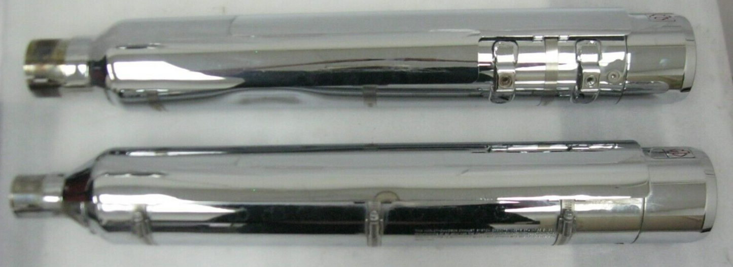 Harley-Davidson CVO 18-20 CVO Chrome Mufflers 64900731/2 & End Caps 65100170