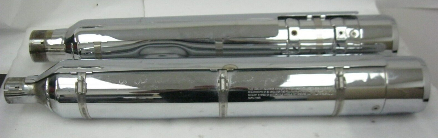 Harley-Davidson CVO 18-20 CVO Chrome Mufflers 64900731/2 & End Caps 65100170