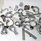 Miscellaneous Collection of Harley & Custom Clamps & Brackets (6Lbs)