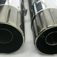 Harley-Davidson CVO M8 CVO Mufflers 64900731/2 & Smoked Satin End Caps 65100144