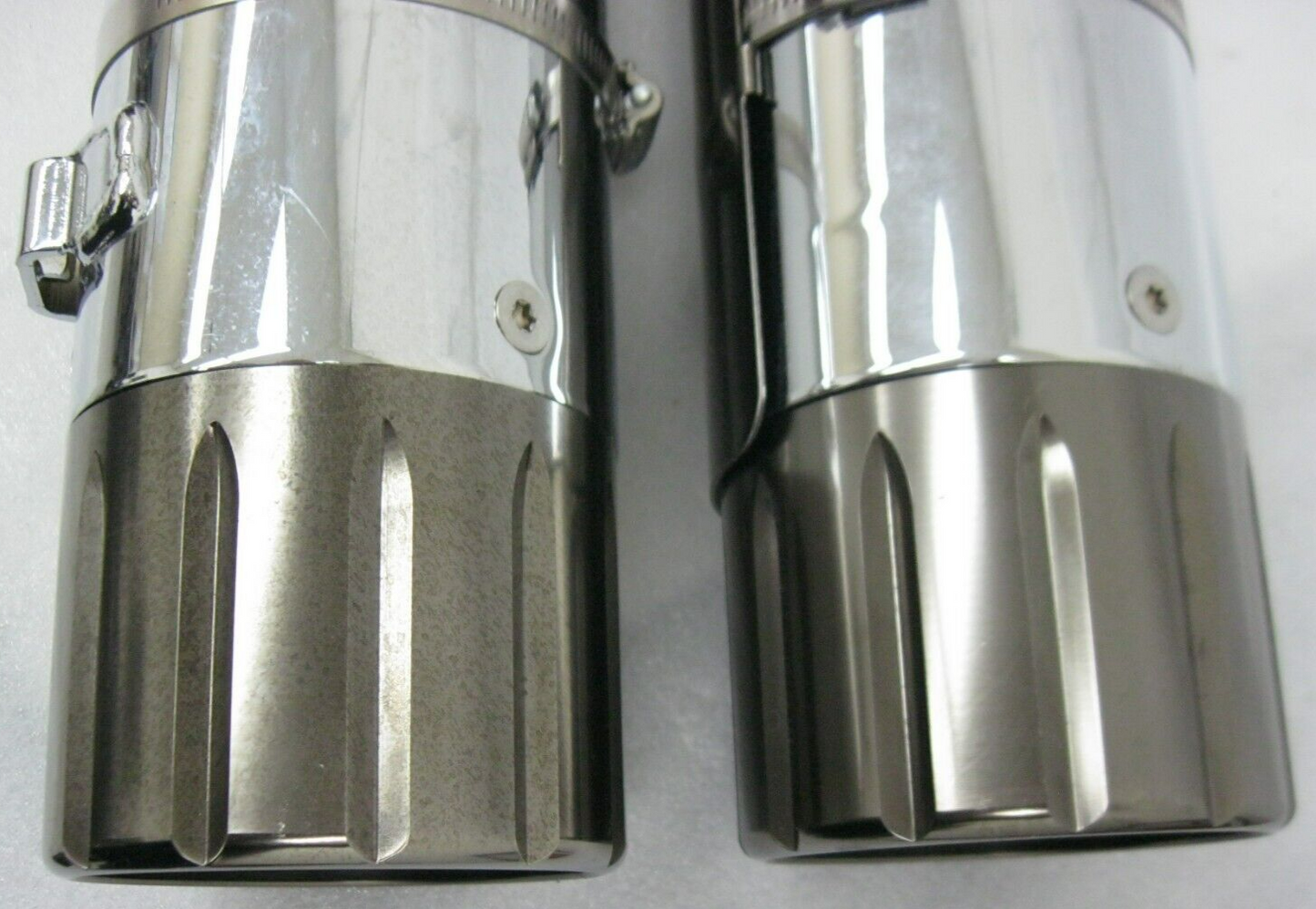 Harley-Davidson CVO M8 CVO Mufflers 64900731/2 & Smoked Satin End Caps 65100144