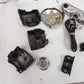 Huge Misc. Parts Lot Harley Kick Stand Clamp clutch hose mount etc. 15.4lb