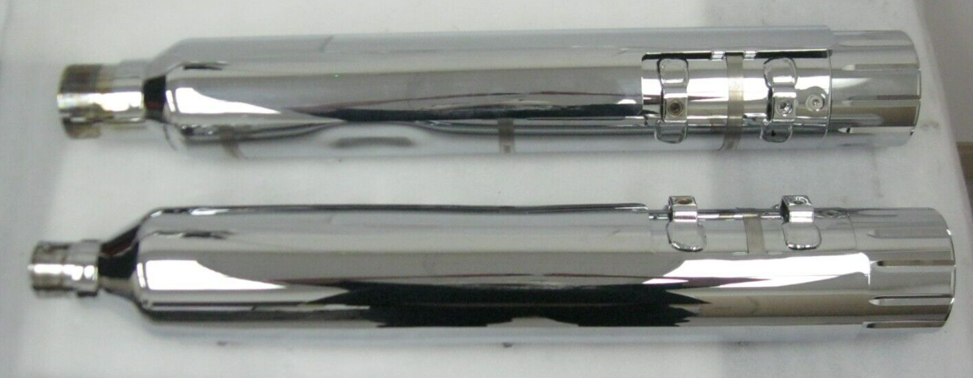 Harley-Davidson CVO 18-20 CVO Chrome Mufflers 64900731/2 & End Caps 65100058