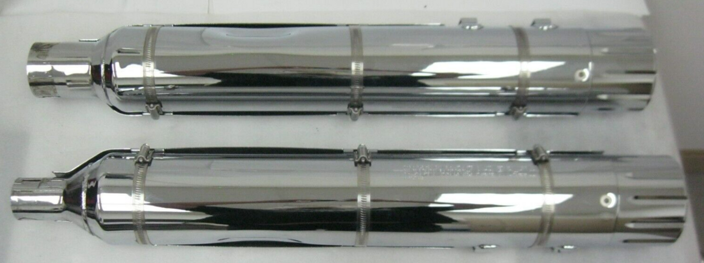 Harley-Davidson CVO 18-20 CVO Chrome Mufflers 64900731/2 & End Caps 65100058