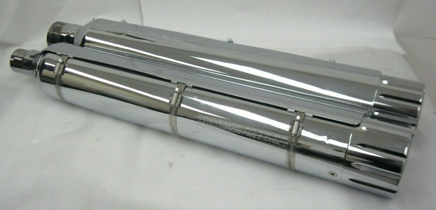 Harley-Davidson CVO 18-20 CVO Chrome Mufflers 64900731/2 & End Caps 65100058