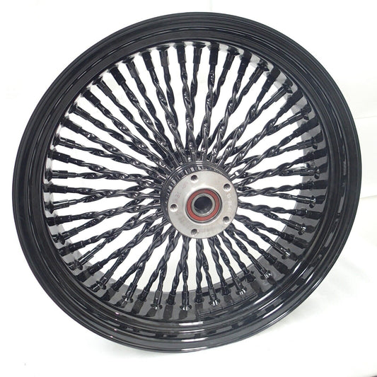 DNA 18" 18X5.5 CALI FAT SPOKE WHEEL 52 STAINLESS  HARLEY SOFTAIL DYNA REAR RIM