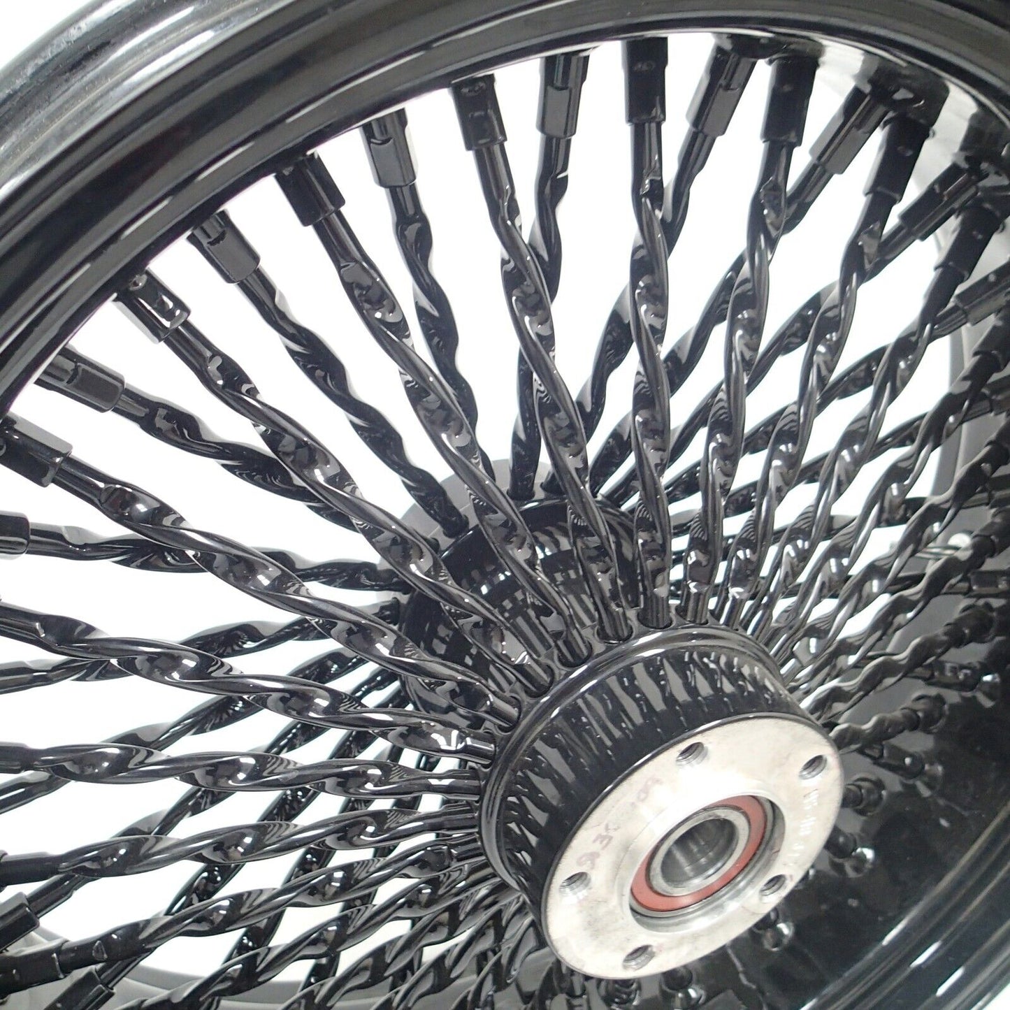DNA 18" 18X5.5 CALI FAT SPOKE WHEEL 52 STAINLESS  HARLEY SOFTAIL DYNA REAR RIM