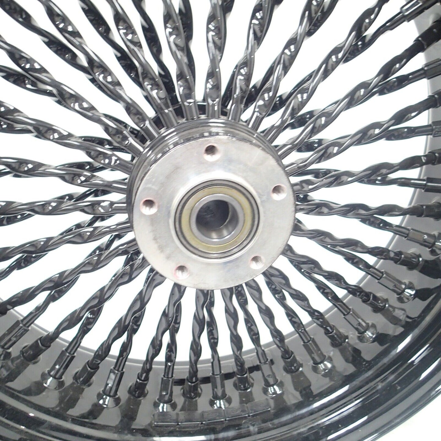 DNA 18" 18X5.5 CALI FAT SPOKE WHEEL 52 STAINLESS  HARLEY SOFTAIL DYNA REAR RIM