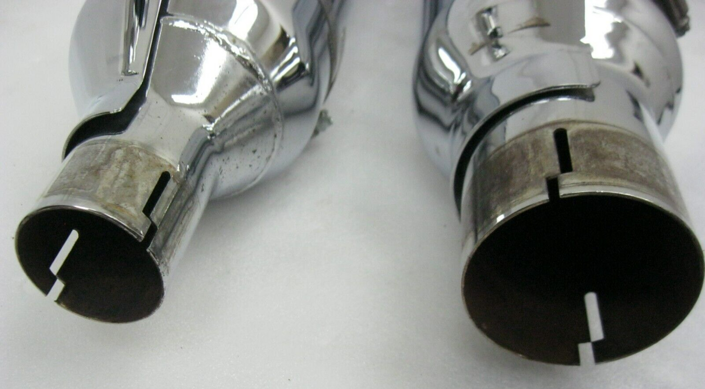 Harley-Davidson OEM 2017 CVO Chrome Mufflers 64900256/7 & End Caps 65100059
