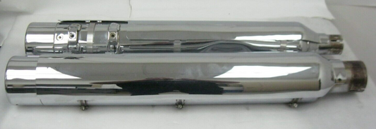 Harley-Davidson OEM 2017 CVO Chrome Mufflers 64900256/7 & End Caps 64800039