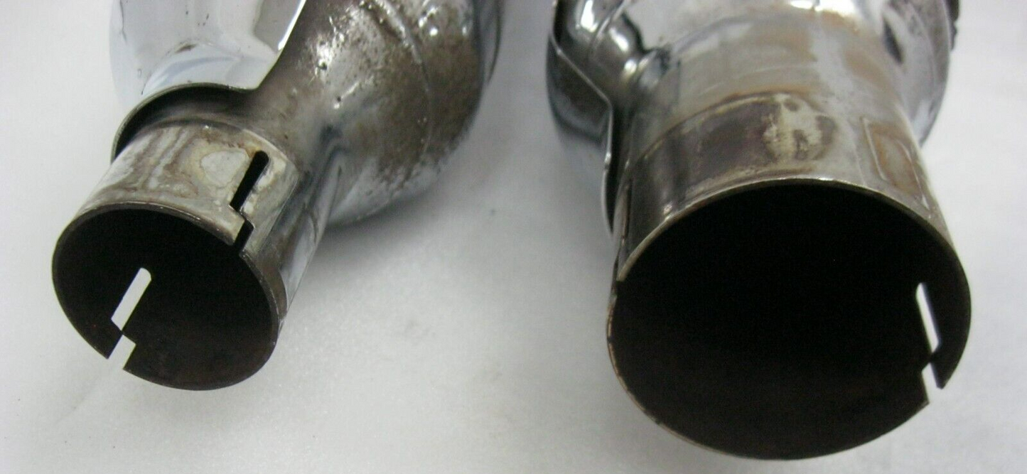 Harley-Davidson OEM 2017 CVO Chrome Mufflers 64900256/7 & End Caps 64800039