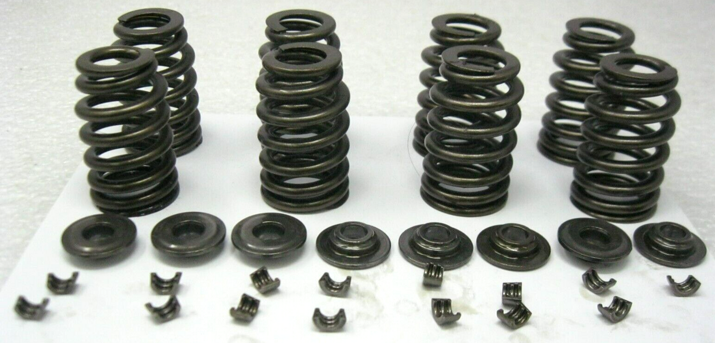 Harley-Davidson OEM M8 Valve Springs & Collars (8) (Missing 1 Keeper) 18100043