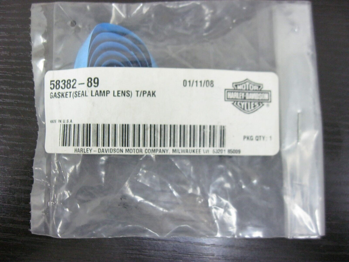 Harley-Davidson OEM 91-17 Touring Lamp Lens Seal - 58382-89