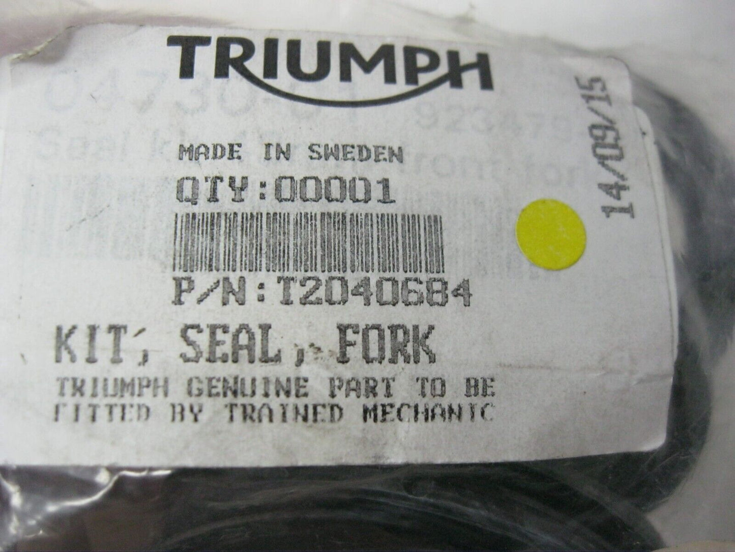 Triumph OEM Fork Seals (Fitment Unknown) T2040684