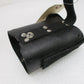 TALISMAN LEATHER Bike Cup HOLDER WITH SNAPS UNIVERSAL FIT HARLEY any Motorcycle